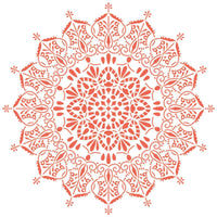 Stencil Litoarte 30x30 STQG-026 Mandala - Palácio da Arte