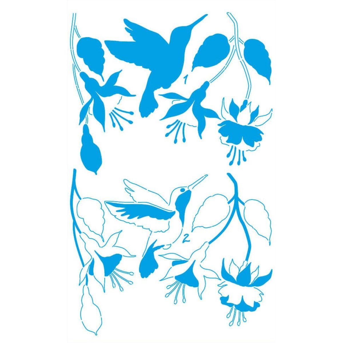 Stencil Litoarte 34x21 ST-365 Flor de Princesa - Palácio da Arte