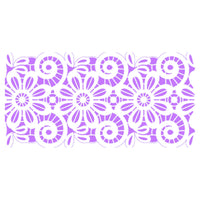 Stencil Litoarte 42x11 STAG-028 Renda Renascença Floral - Palácio da Arte
