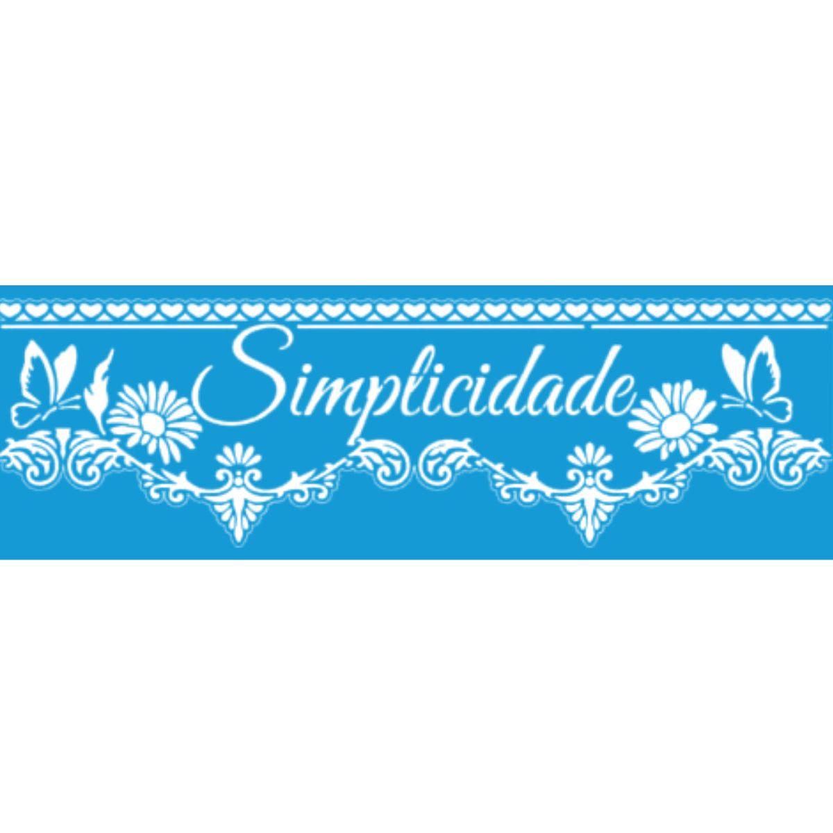 Stencil Litoarte 8x28 STAB2-039 Barrado Simplicidade - Palácio da Arte