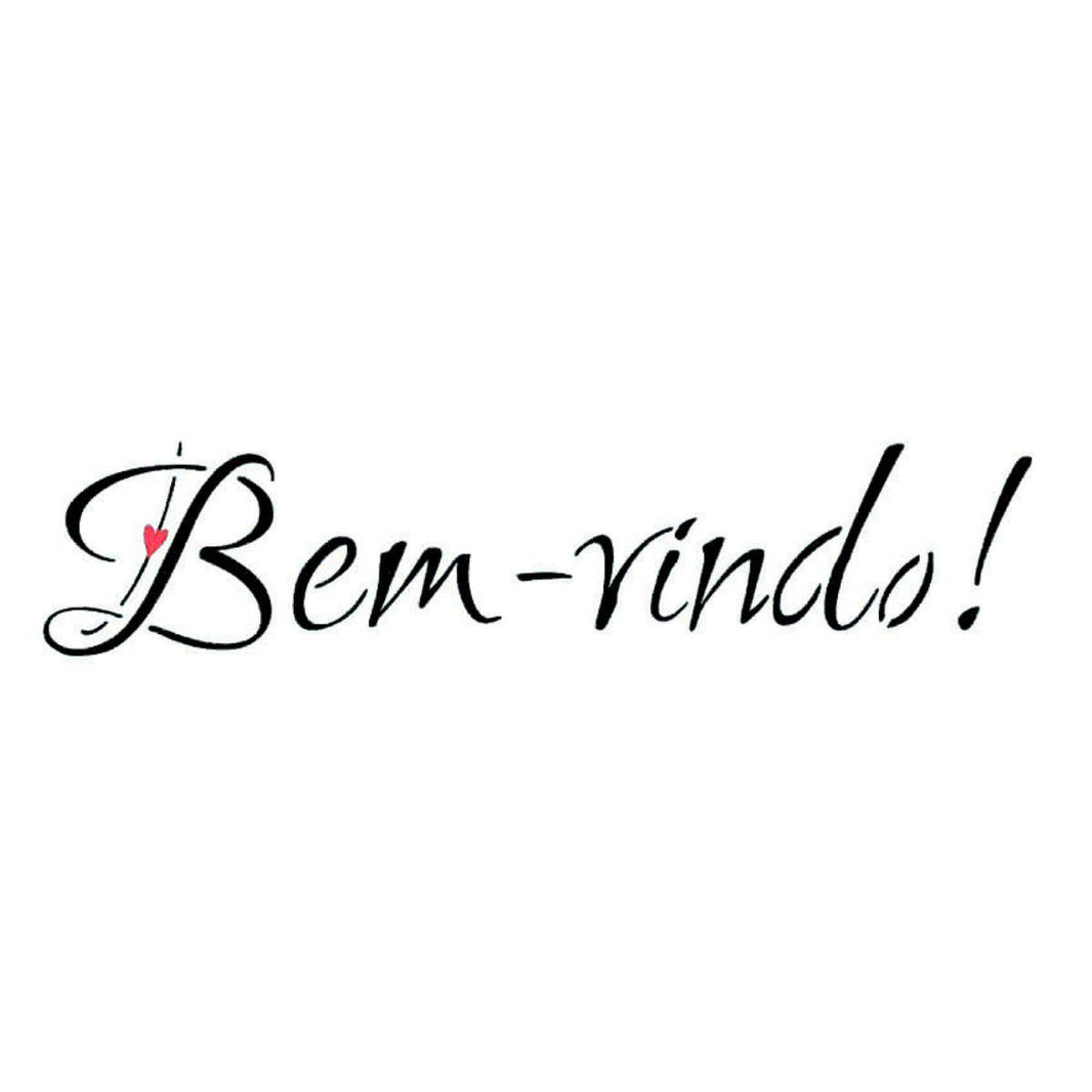 Stencil Litoarte 8x28 STE-104 Bem-Vindo - Palácio da Arte