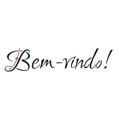 Stencil Litoarte 8x28 STE-104 Bem-Vindo - Palácio da Arte