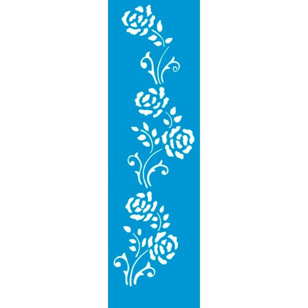 Stencil Litoarte 8x28 STE-150 Arabesco Flor II - Palácio da Arte