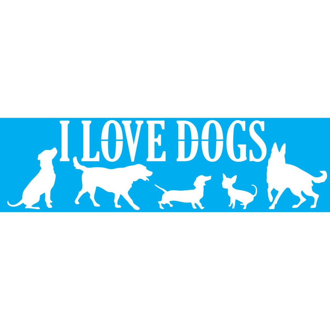 Stencil Litoarte 8x28 STE-431 Dogs - Palácio da Arte