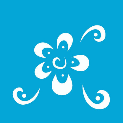 Stencil OPA 10x10 0363 Flor Estilizada III - Palácio da Arte