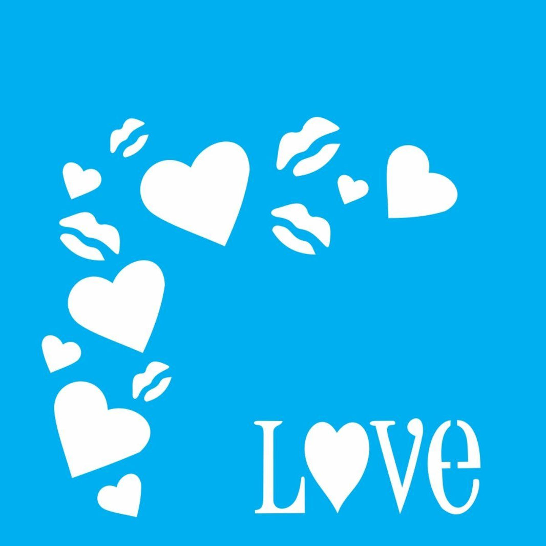 Stencil OPA 10x10 0501 Cantoneira Love - Palácio da Arte