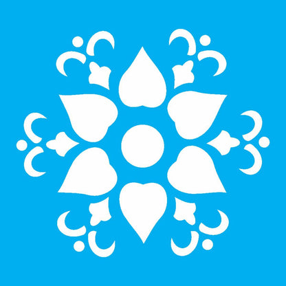 Stencil OPA 10x10 1310 Mandala Flor - Palácio da Arte