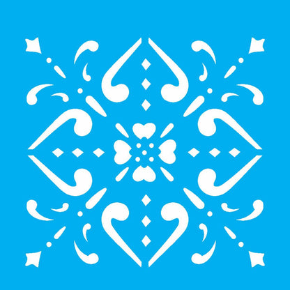 Stencil OPA 10x10 1347 Ladrilho Espada - Palácio da Arte
