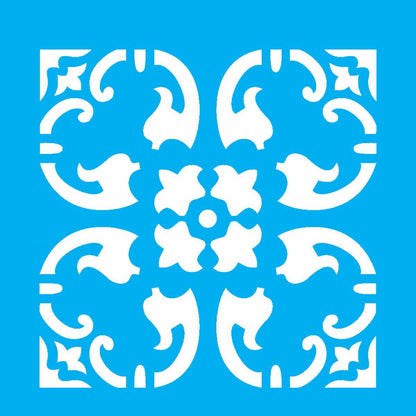 Stencil OPA 10x10 1348 Ladrilho Folha - Palácio da Arte