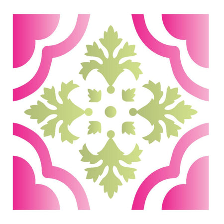 Stencil OPA 10x10 1350 Ladrilho Trevo - Palácio da Arte