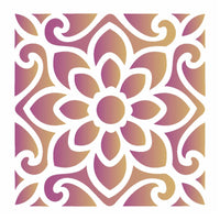 Stencil OPA 10x10 1712 Ladrilho Flor - Palácio da Arte