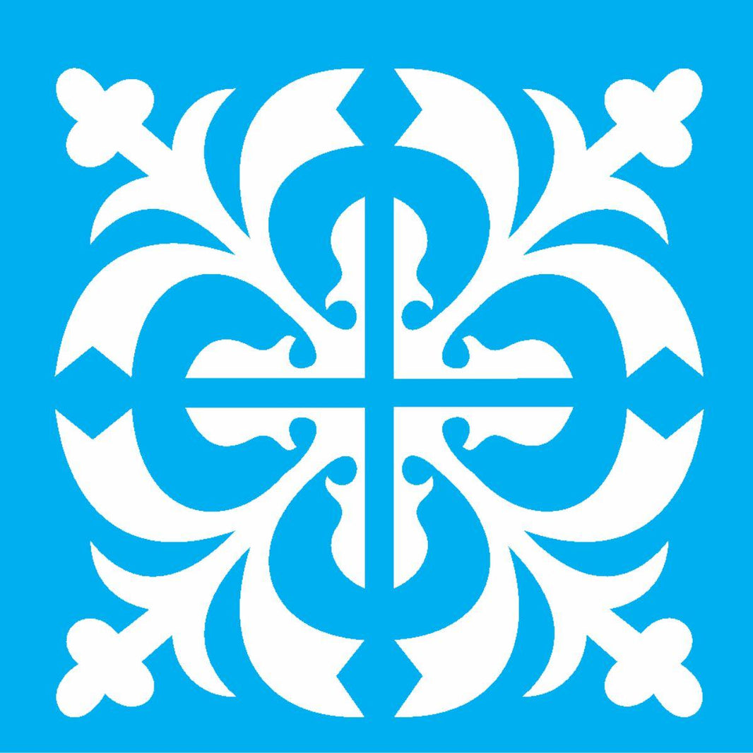 Stencil OPA 10x10 1713 Ladrilho Medieval - Palácio da Arte