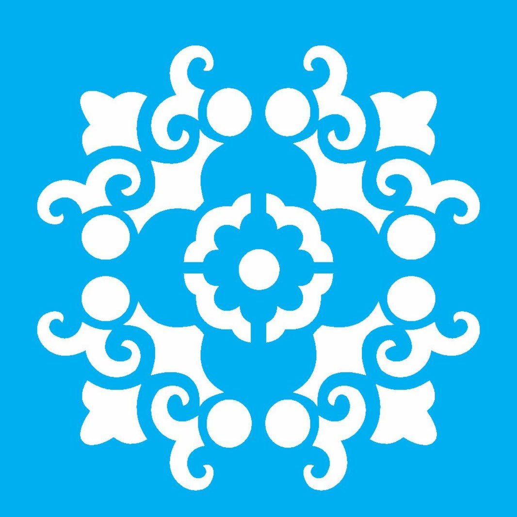 Stencil OPA 10x10 1715 Mandala Arabesco - Palácio da Arte