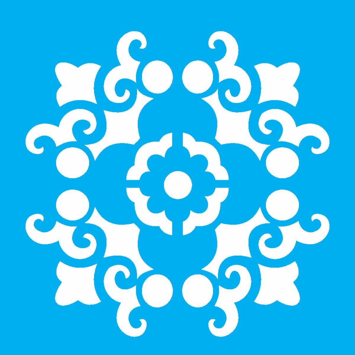 Stencil OPA 10x10 1715 Mandala Arabesco - Palácio da Arte