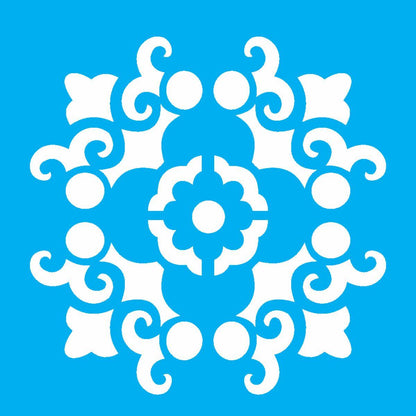 Stencil OPA 10x10 1715 Mandala Arabesco - Palácio da Arte