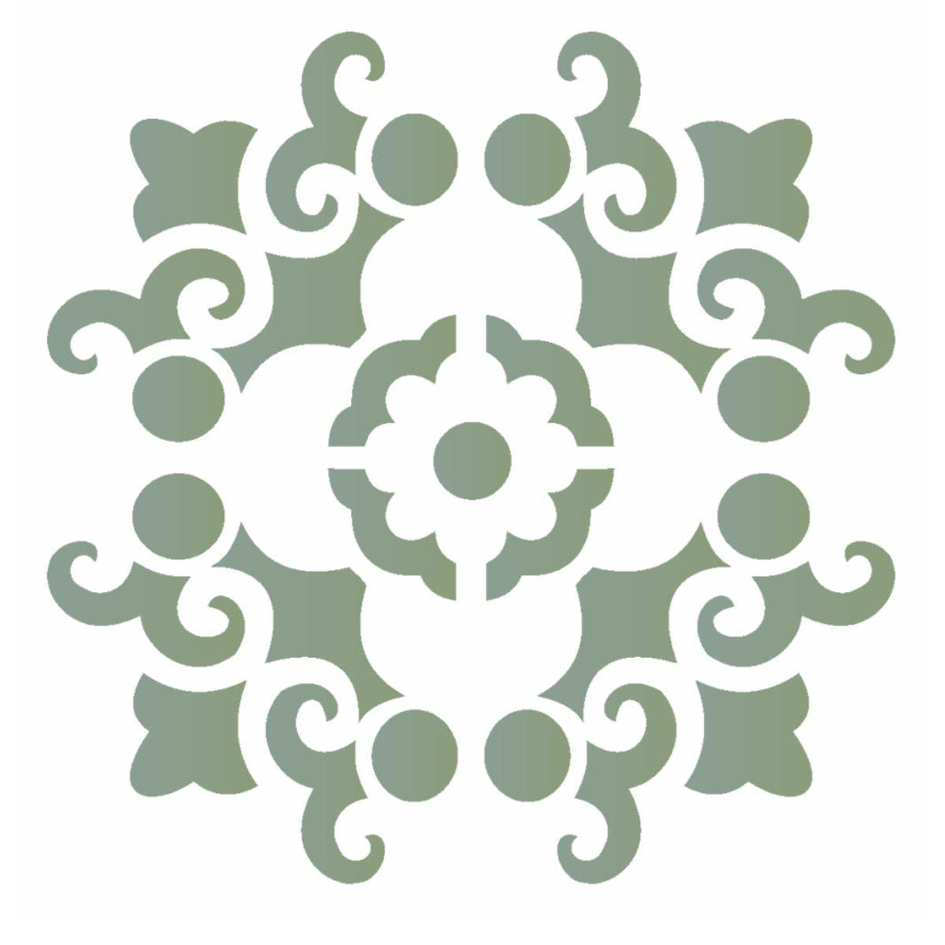Stencil OPA 10x10 1715 Mandala Arabesco - Palácio da Arte