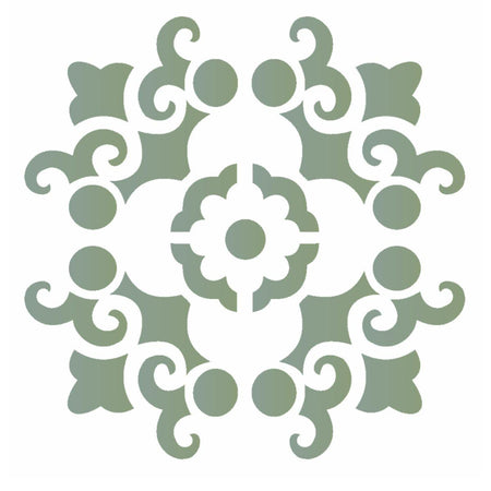 Stencil OPA 10x10 1715 Mandala Arabesco - Palácio da Arte