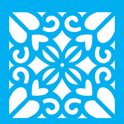 Stencil OPA 10x10 1979 Ladrilho Coração - Palácio da Arte