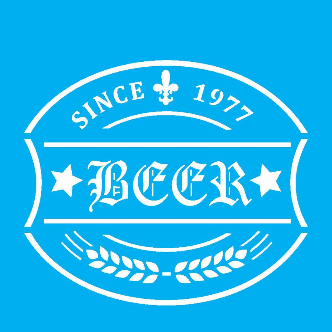Stencil OPA 10x10 1983 Rótulo Cerveja - Palácio da Arte