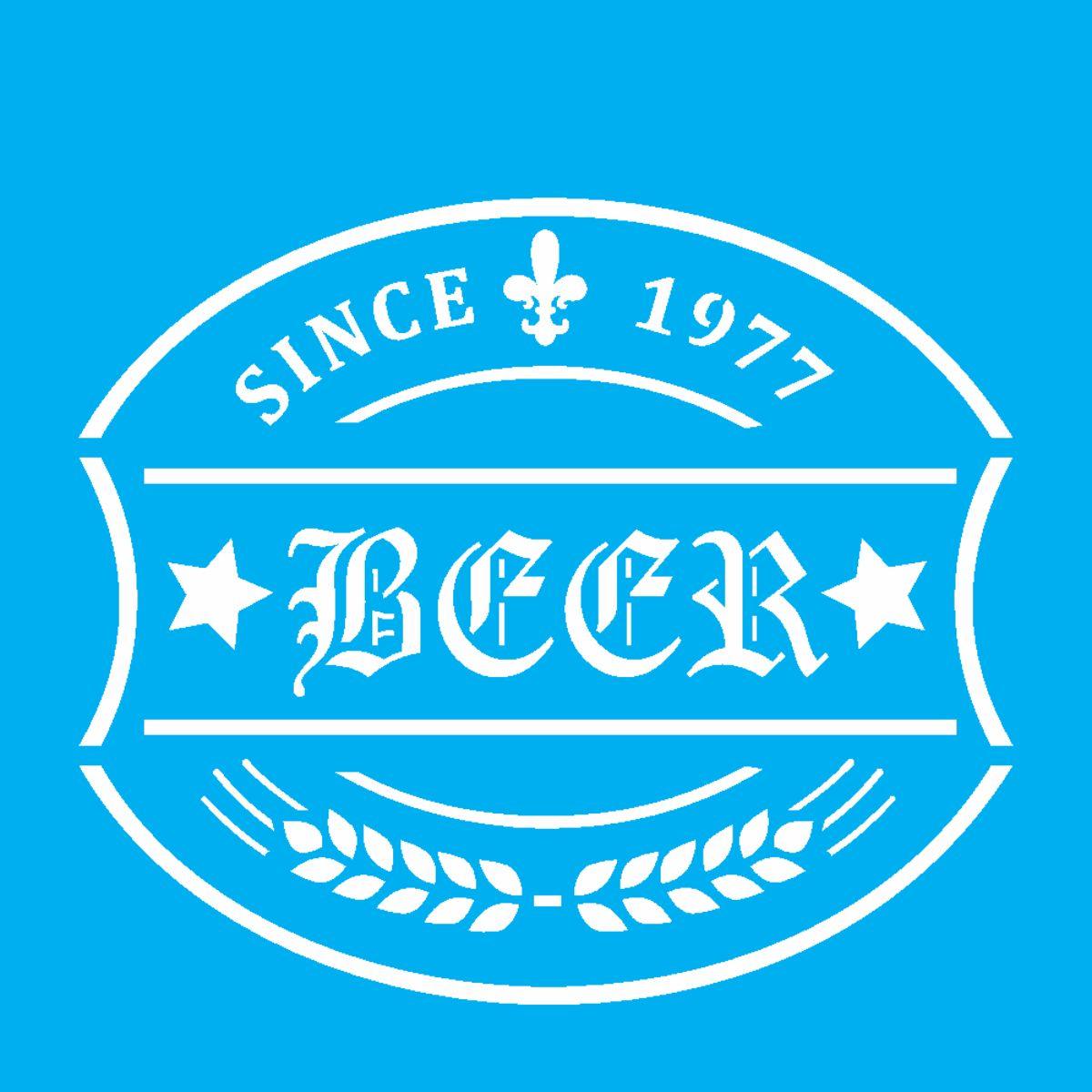 Stencil OPA 10x10 1983 Rótulo Cerveja - Palácio da Arte