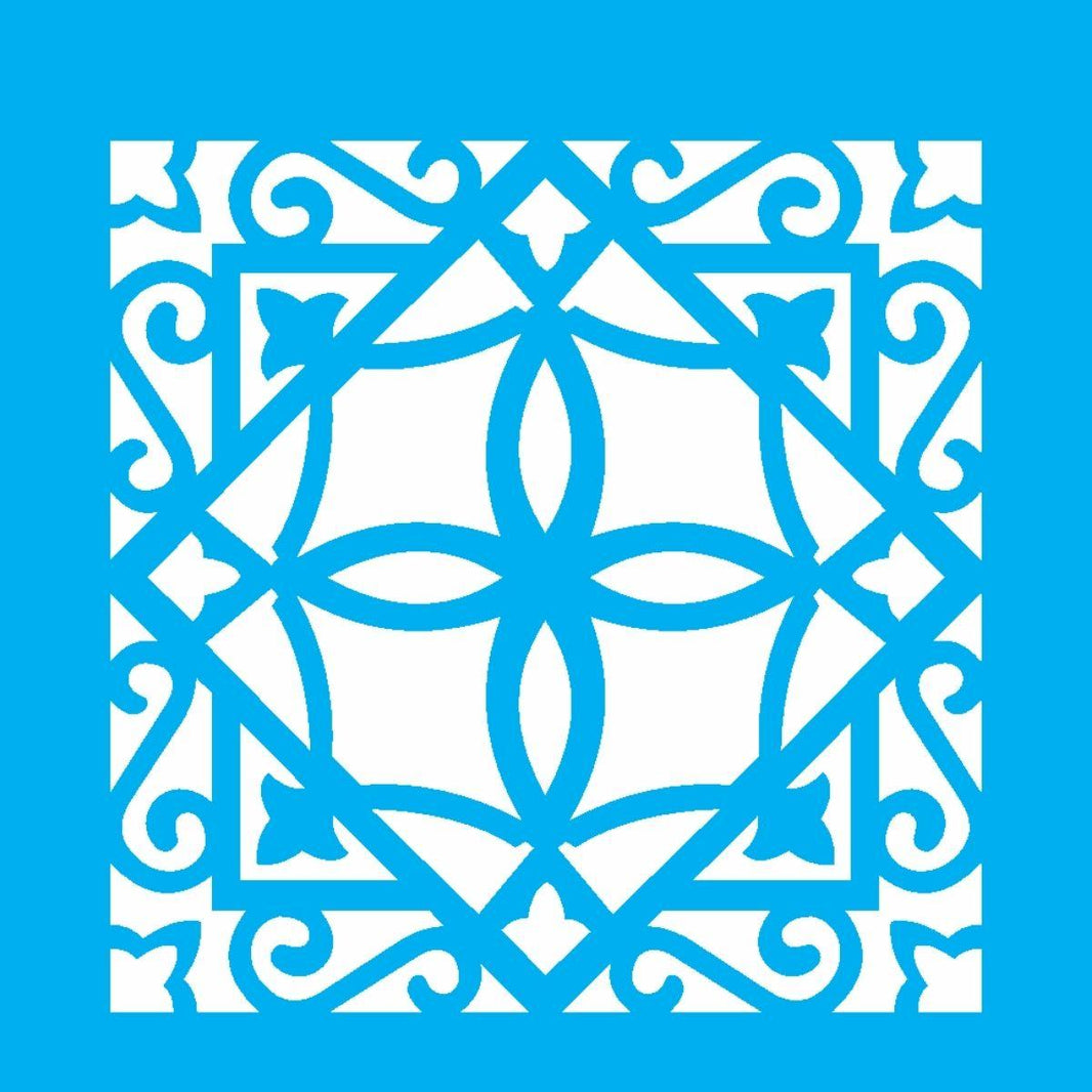 Stencil OPA 10x10 2415 Ladrilho Lança II - Palácio da Arte