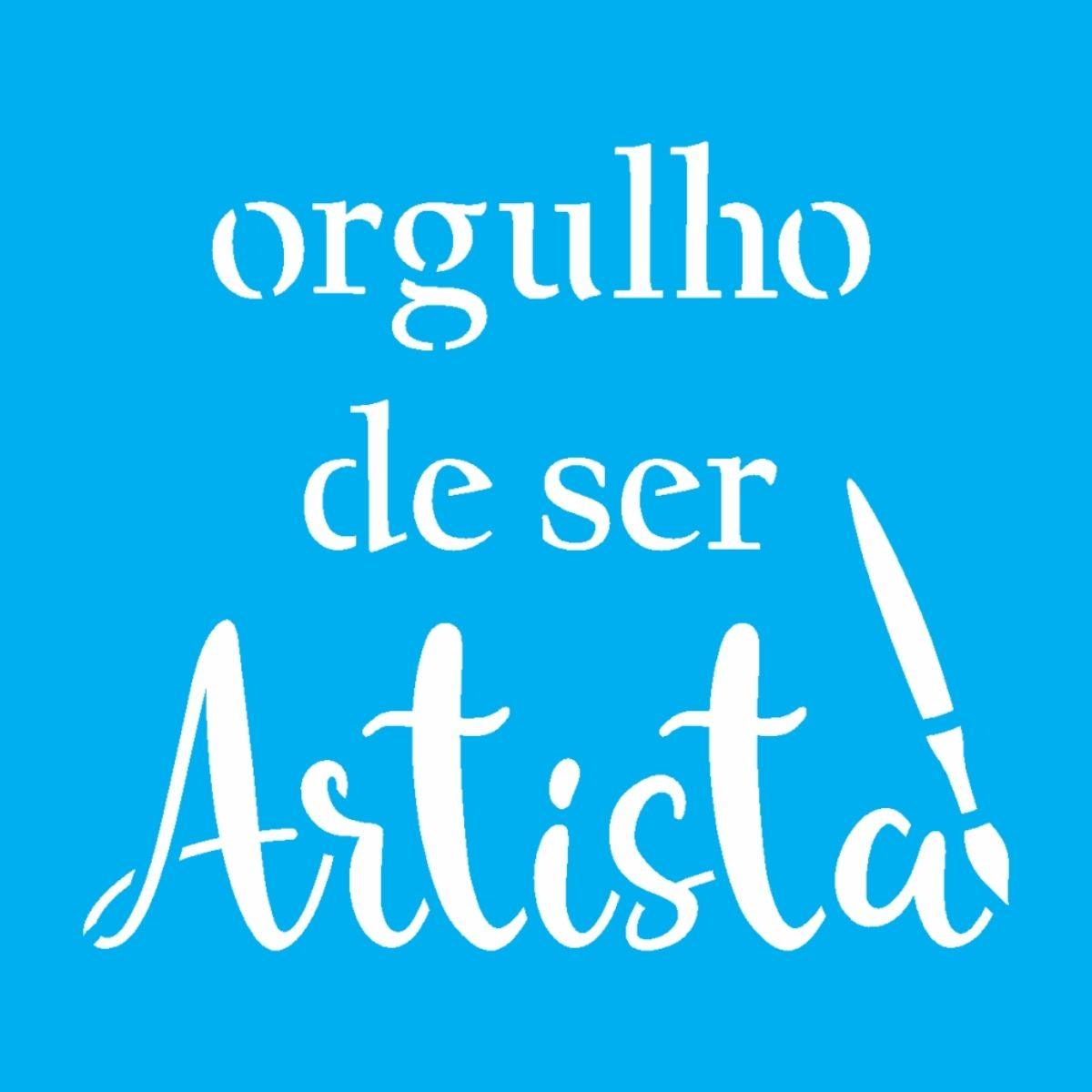 Stencil OPA 10x10 3295 Frase de Artista - Palácio da Arte