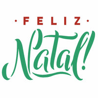 Stencil OPA 10x10 Natal 3018 Frase Feliz Natal - Palácio da Arte