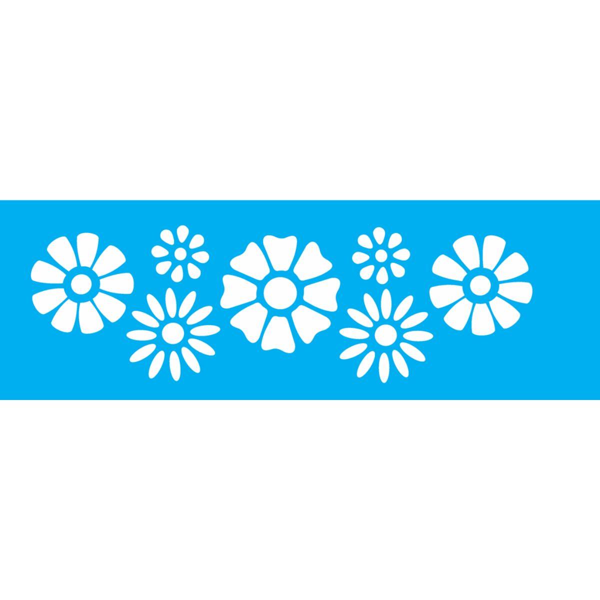 Stencil OPA 10x30 0024 Flores Margaridas - Palácio da Arte