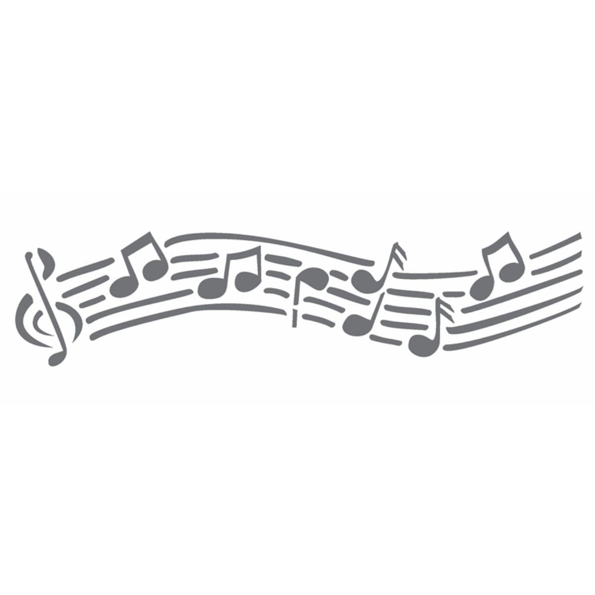 Stencil OPA 10x30 0040 Notas Musicais - Palácio da Arte