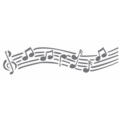 Stencil OPA 10x30 0040 Notas Musicais - Palácio da Arte