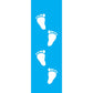 Stencil OPA 10x30 0042 Pegadas - Palácio da Arte