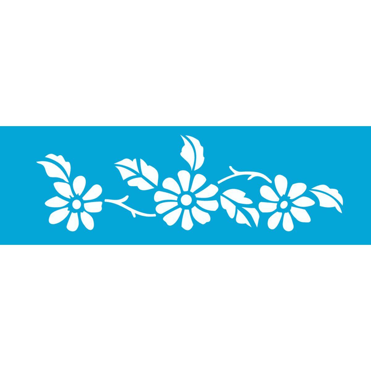 Stencil OPA 10x30 0209 Flores Girassóis - Palácio da Arte