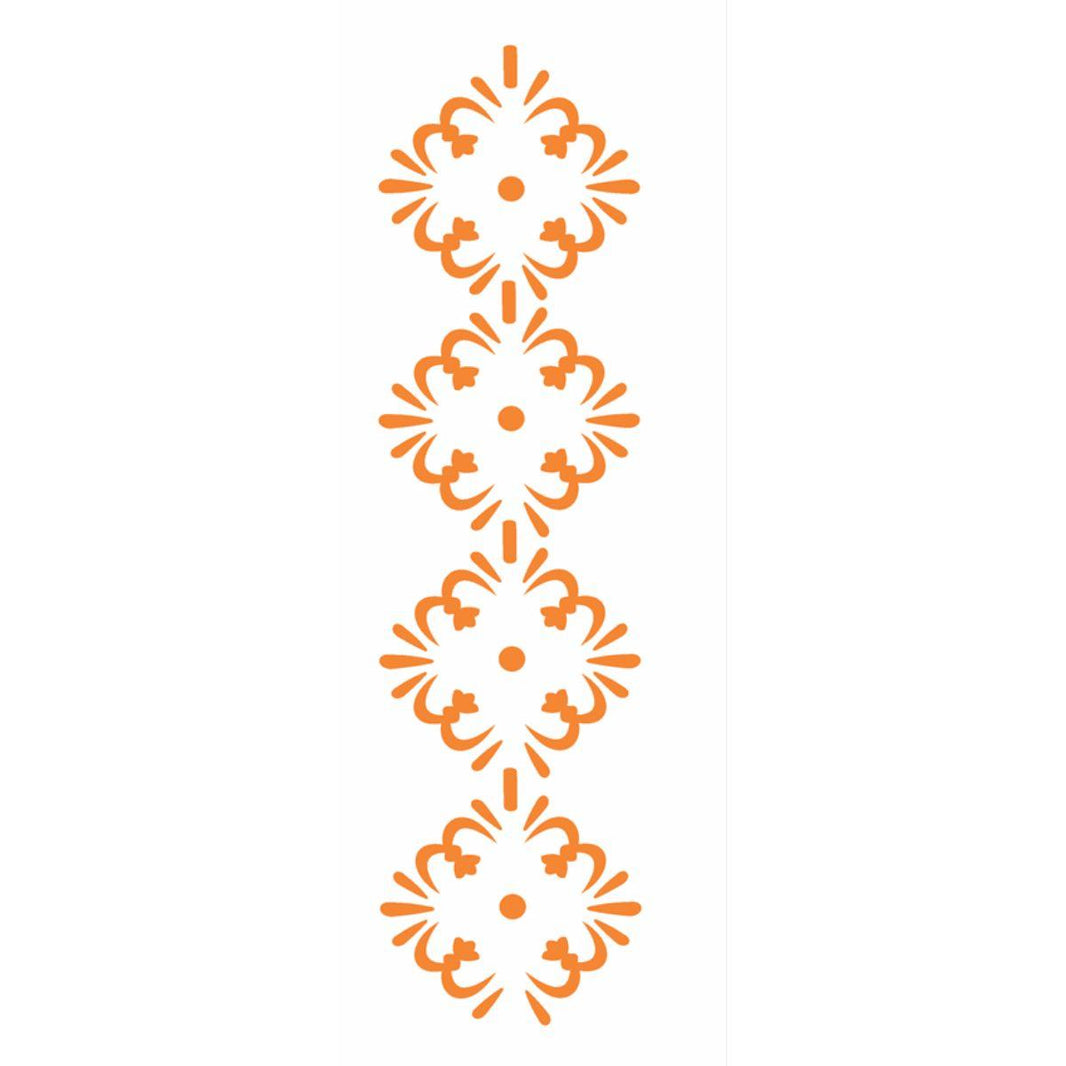 Stencil OPA 10x30 0440 Border Flor - Palácio da Arte