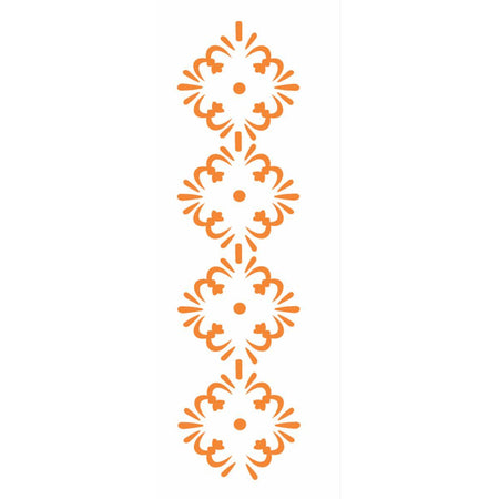 Stencil OPA 10x30 0440 Border Flor - Palácio da Arte