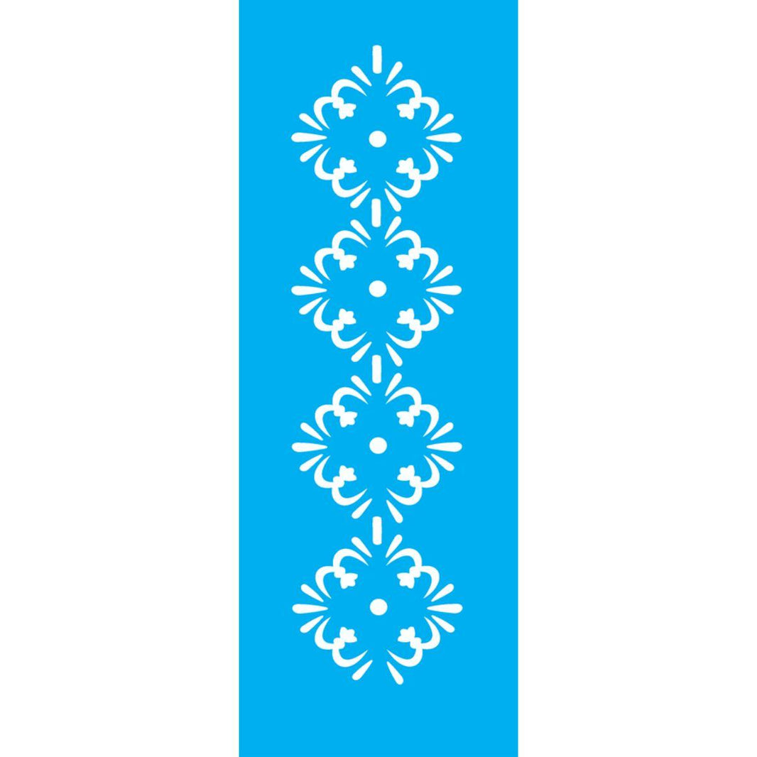 Stencil OPA 10x30 0440 Border Flor - Palácio da Arte