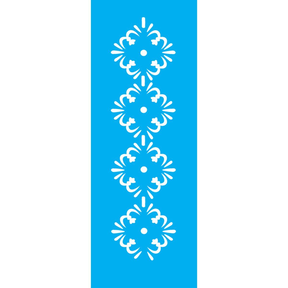 Stencil OPA 10x30 0440 Border Flor - Palácio da Arte