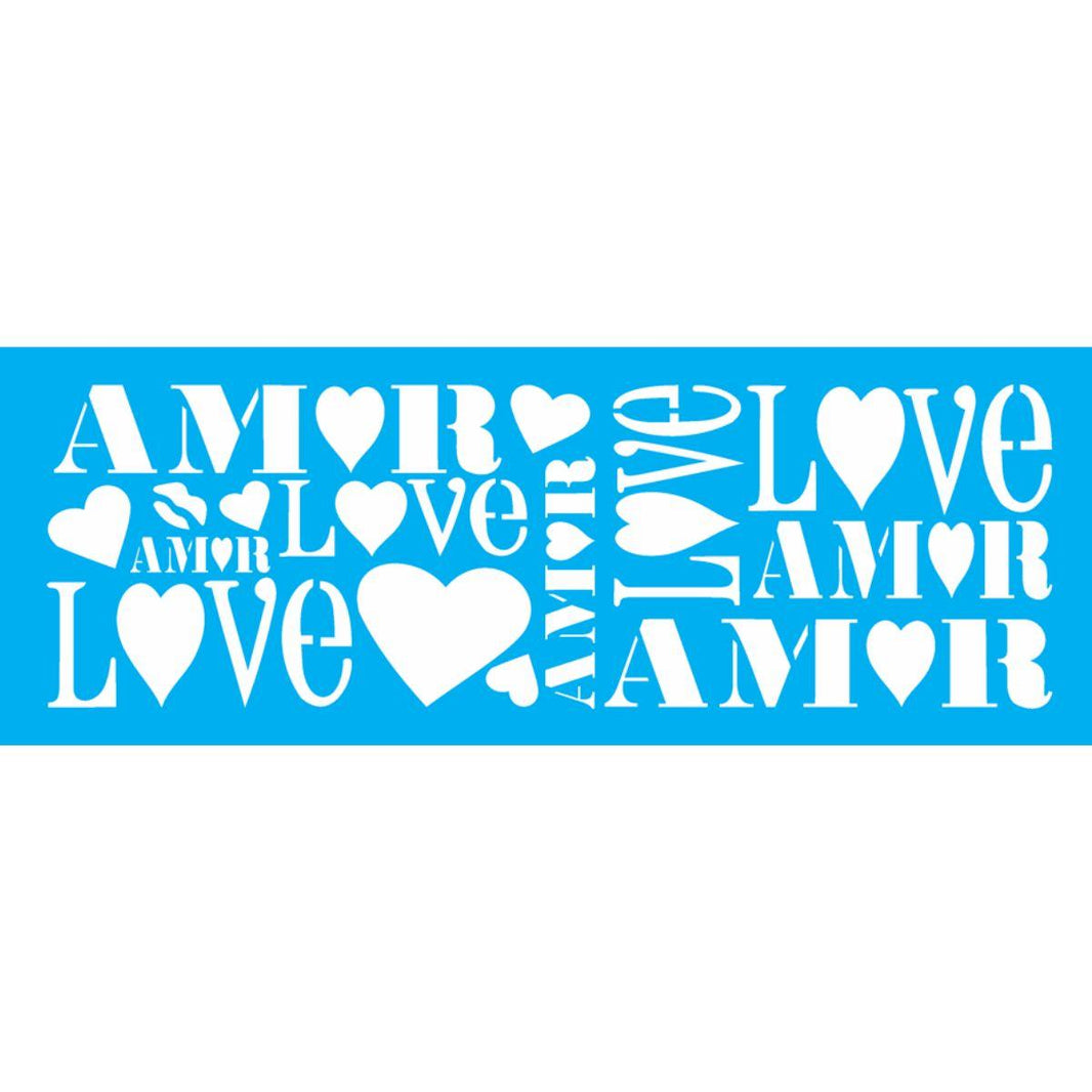 Stencil OPA 10x30 0483 Amor - Palácio da Arte