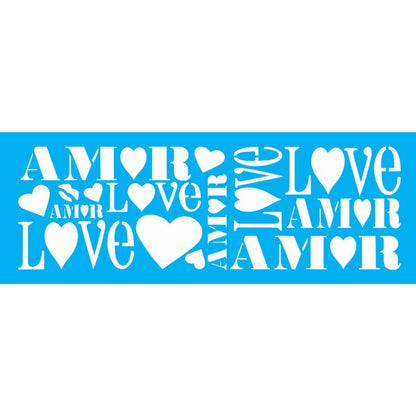 Stencil OPA 10x30 0483 Amor - Palácio da Arte