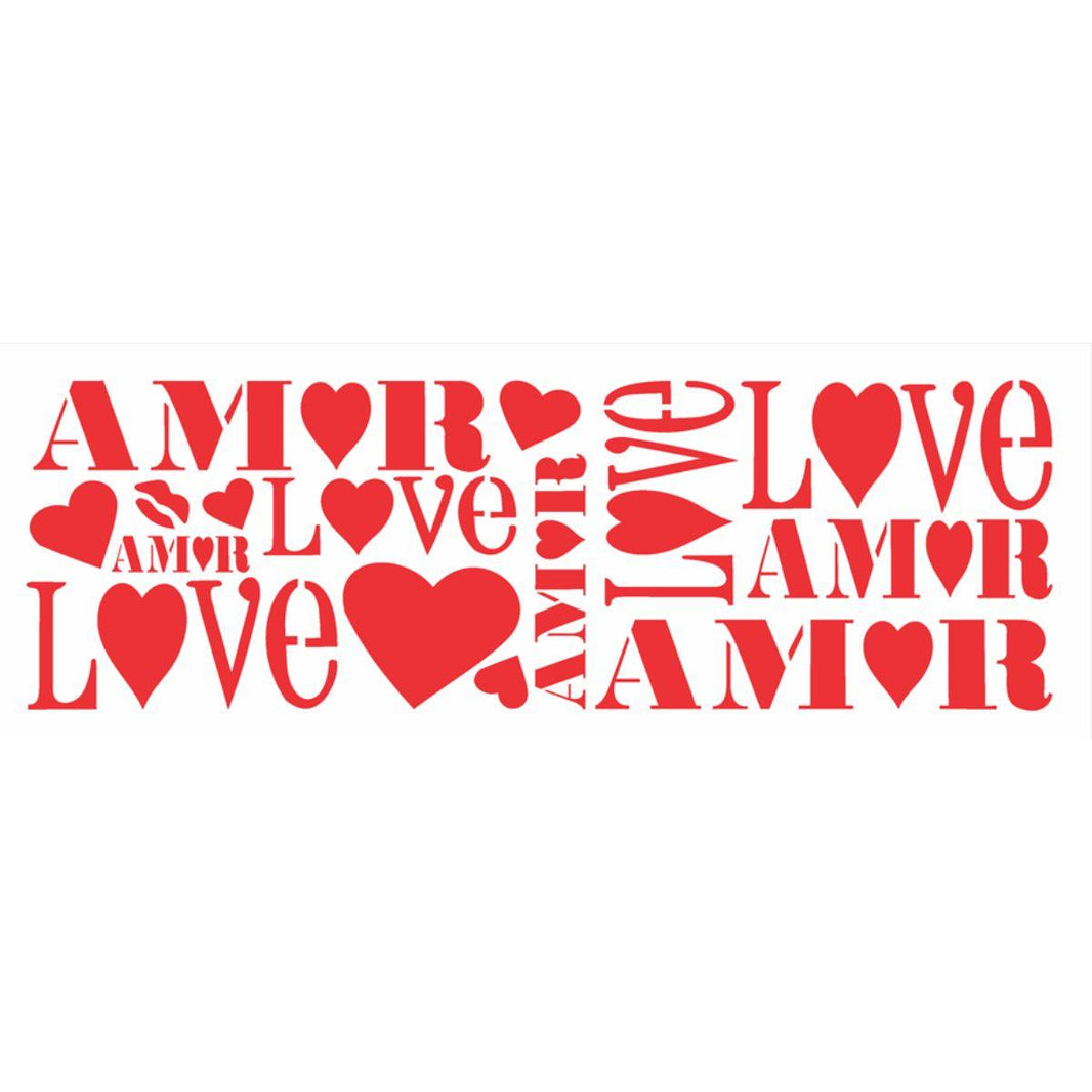 Stencil OPA 10x30 0483 Amor - Palácio da Arte