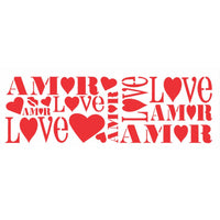 Stencil OPA 10x30 0483 Amor - Palácio da Arte