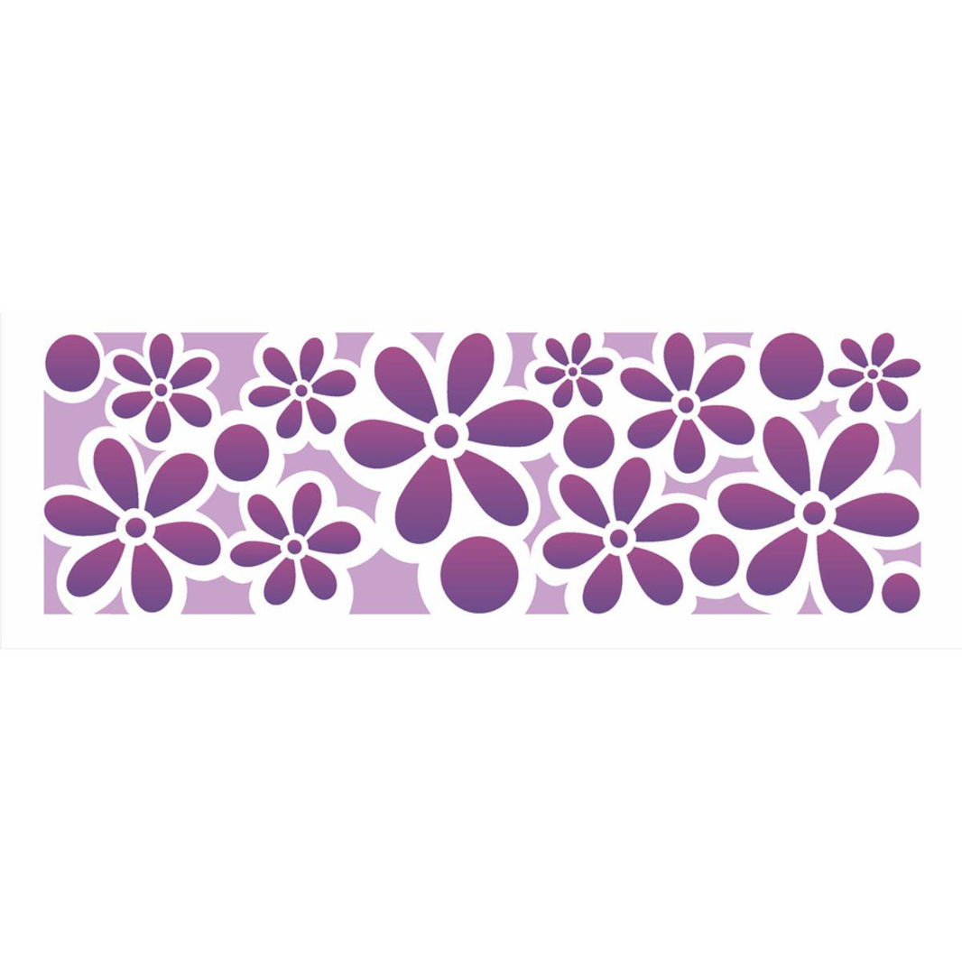 Stencil OPA 10x30 0493 Estampa Flores I - Palácio da Arte