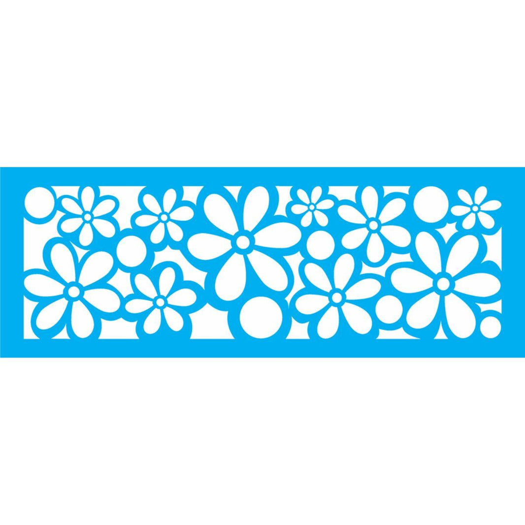 Stencil OPA 10x30 0493 Estampa Flores I - Palácio da Arte