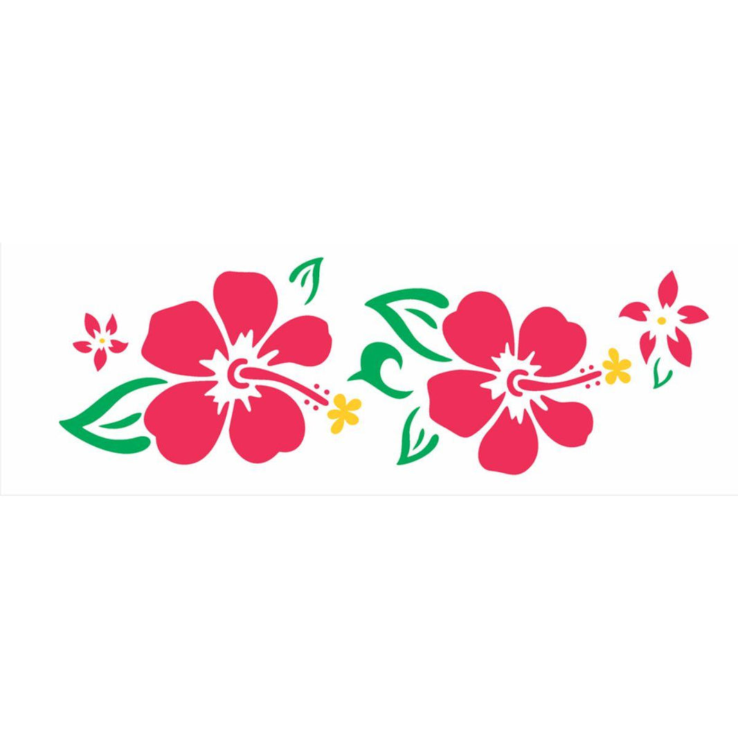 Stencil OPA 10x30 0496 Flores Hibisco I - Palácio da Arte