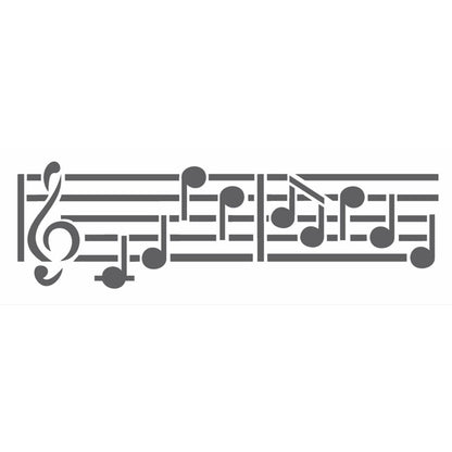 Stencil OPA 10x30 0704 Notas Musicais - Palácio da Arte