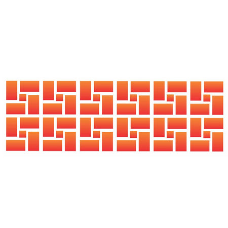 Stencil OPA 10x30 0714 Tijolos II - Palácio da Arte