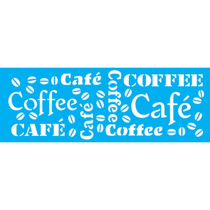 Stencil OPA 10x30 0742 Estampa Café - Palácio da Arte