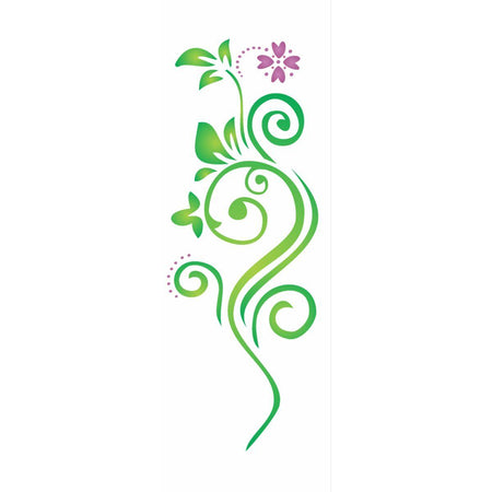 Stencil OPA 10x30 0959 Arabesco Flor - Palácio da Arte