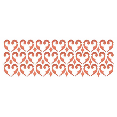 Stencil OPA 10x30 0961 Border Coração - Palácio da Arte