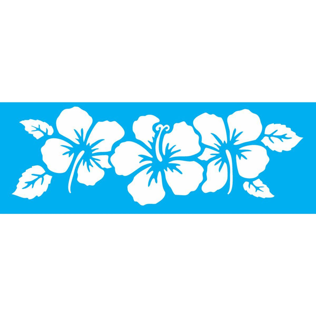 Stencil OPA 10x30 0968 Flores Hibisco II - Palácio da Arte