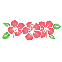 Stencil OPA 10x30 0968 Flores Hibisco II - Palácio da Arte